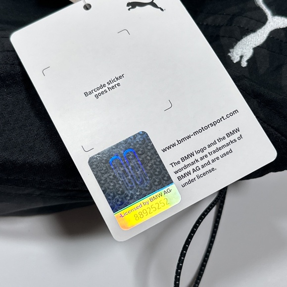 NWT Puma BMW Motorsports MMS Black Gray Statement Cap Strapback Hat - Picture 7 of 11